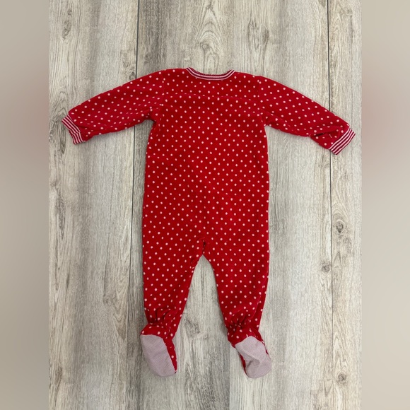 Carter’s 12 month red Gingerbread footed sleeper - Picture 5 of 5